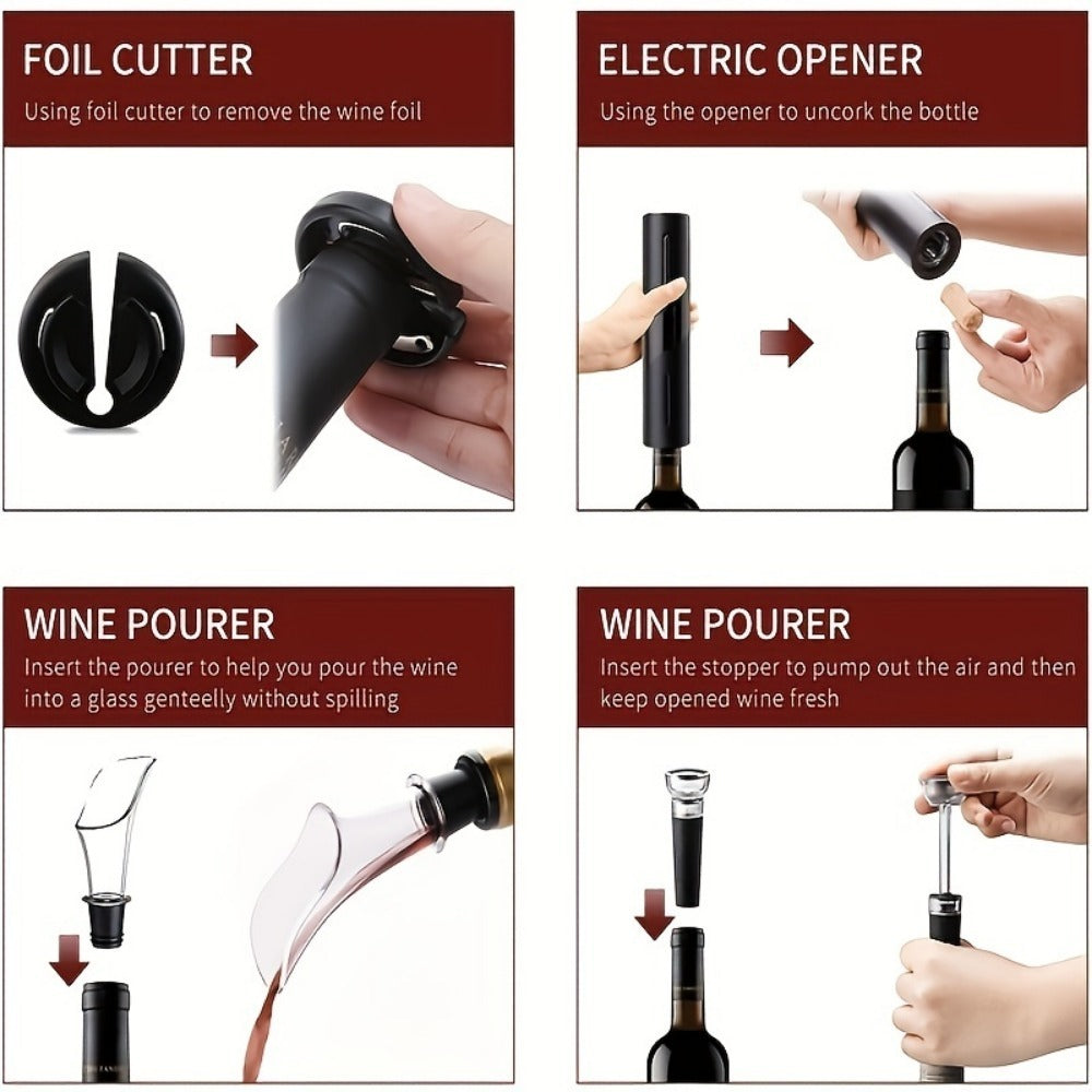 Electric Wine Opener Set